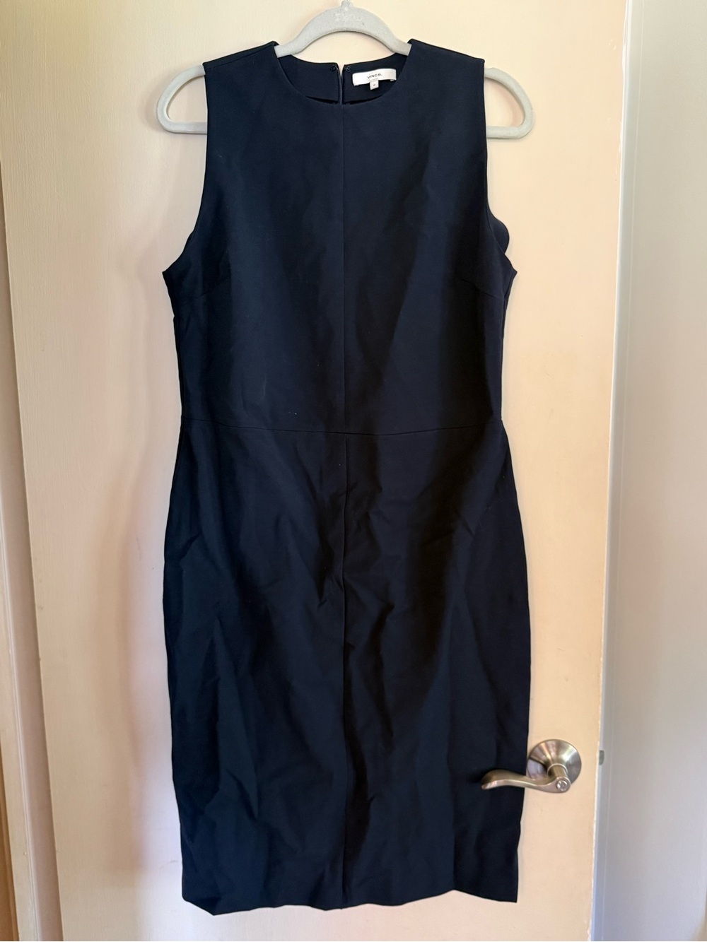 Vince “Coastal” Sheath Dress - Navy Size 12 NWT